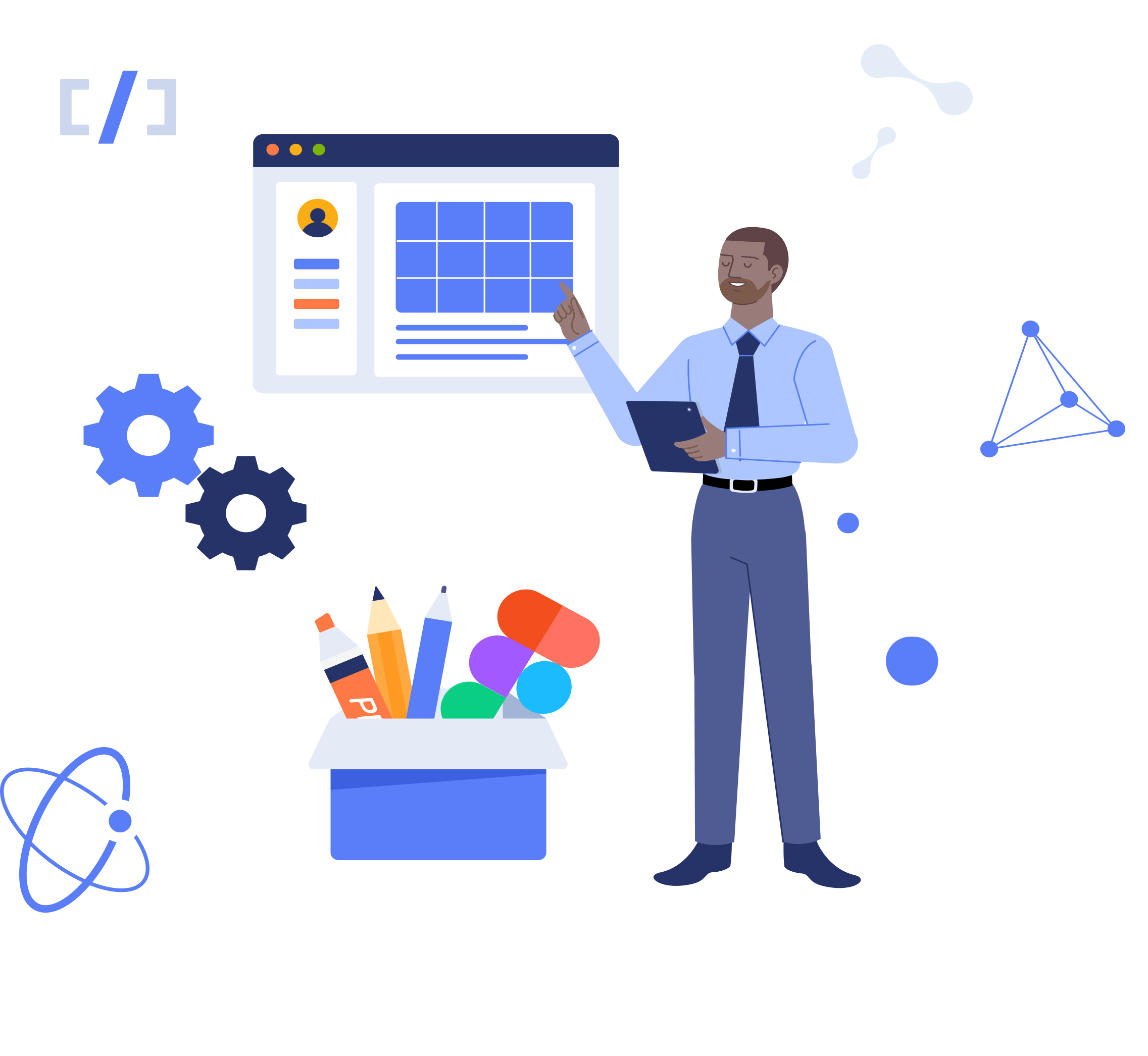 Research vector desktop